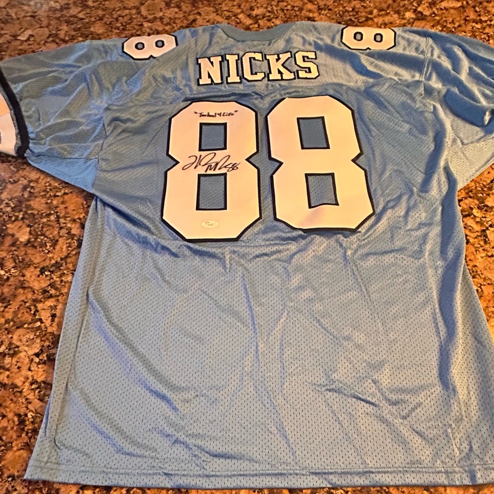 UNC Chapel Hill Tarheels Hakeem Nicks Signed/Autographed Football Jersey